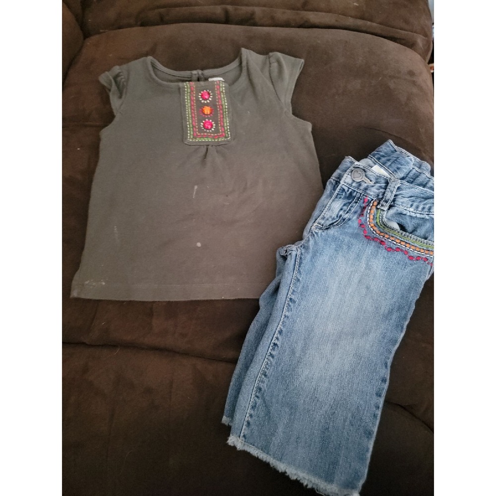 Gymboree batik summer outfit top 4t capris 3t